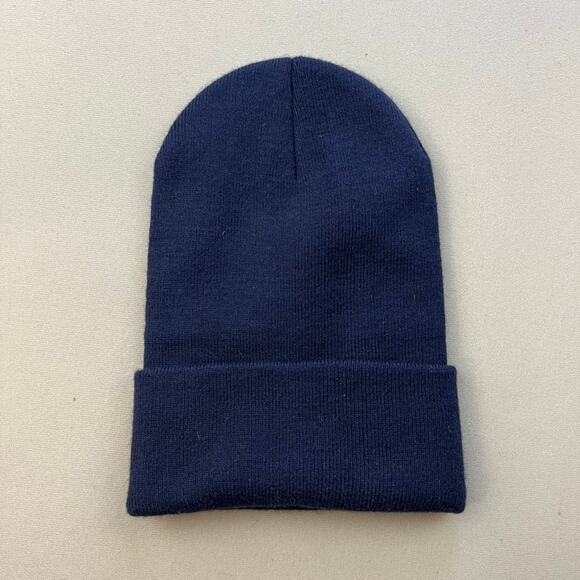 Saint Marys College Beanie Hat Cap Youth Navy Blue Knit SMC Gaels University y2k - Picture 3 of 5